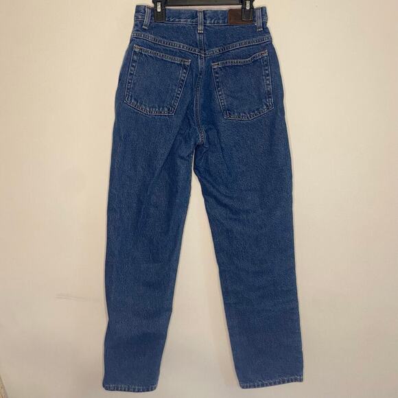 Women’s LLBean Insulated Blue Jeans Cabincore Western High Waisted Mom Relaxed 4 - Picture 8 of 16